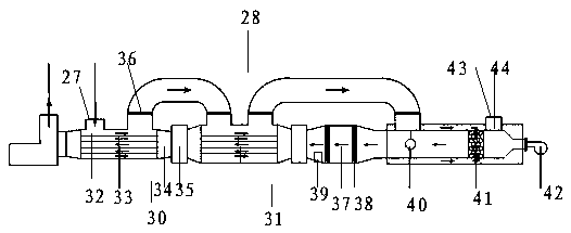 Organic waste gas treatment system and treatment method thereof