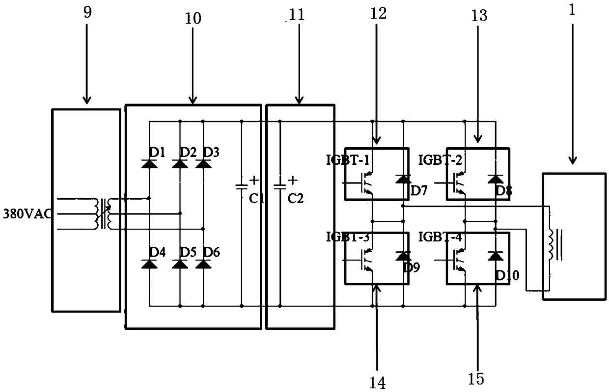 Electromagnetic field system for magnetic refrigerator