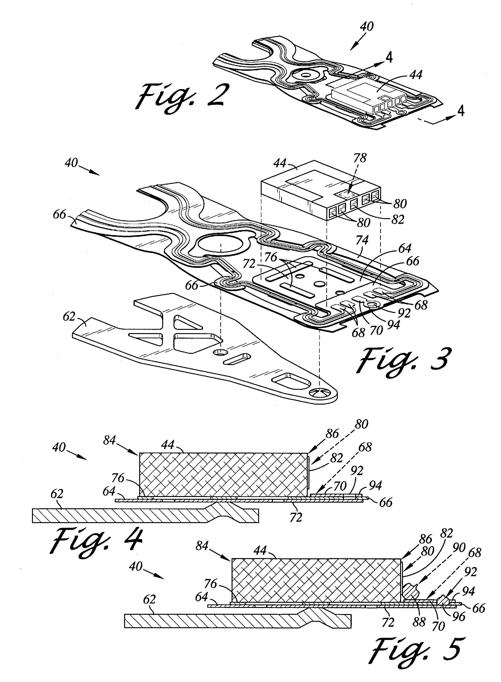 Head stack assembly including a ground conductive pad for grounding a slider to a gimbal