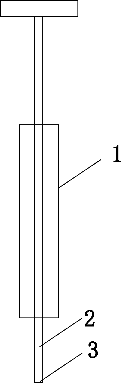 Spotting needle of thin layer chromatography