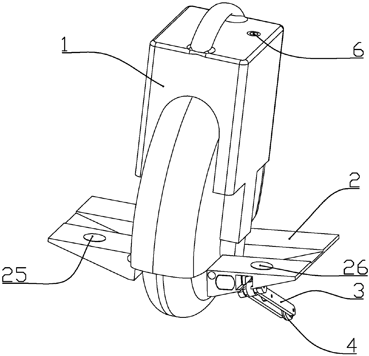 Wheelbarrow with auxiliary wheel