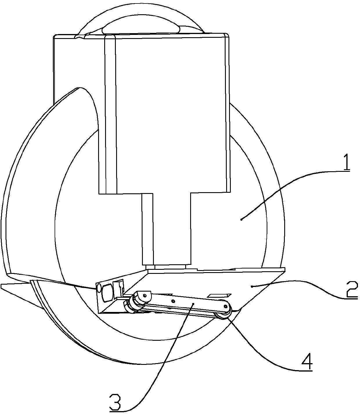 Wheelbarrow with auxiliary wheel