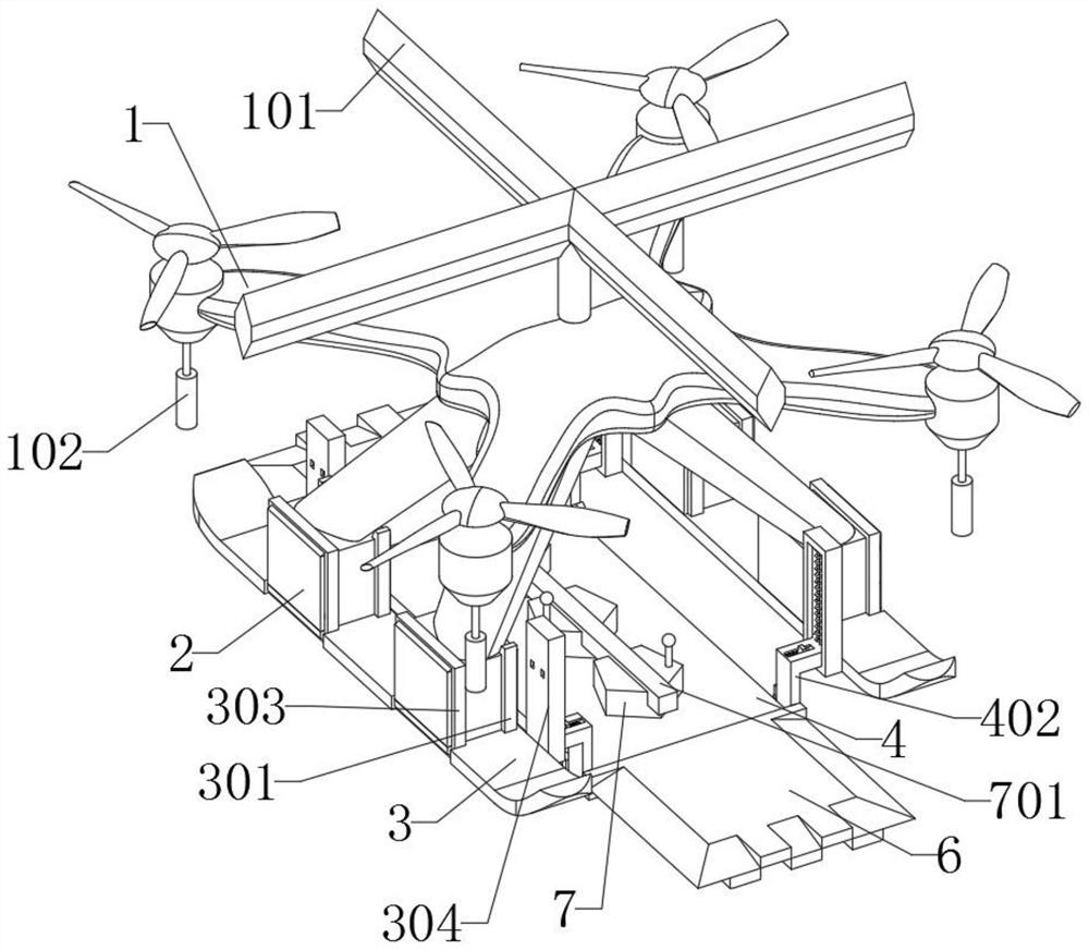 A UAV-based engineering surveying and mapping device