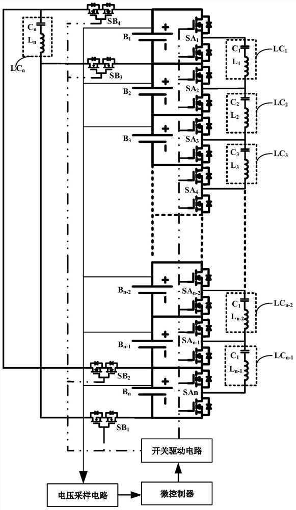 Improved cell-to-cell battery balancing circuit based on lc resonant circuit and its realization method