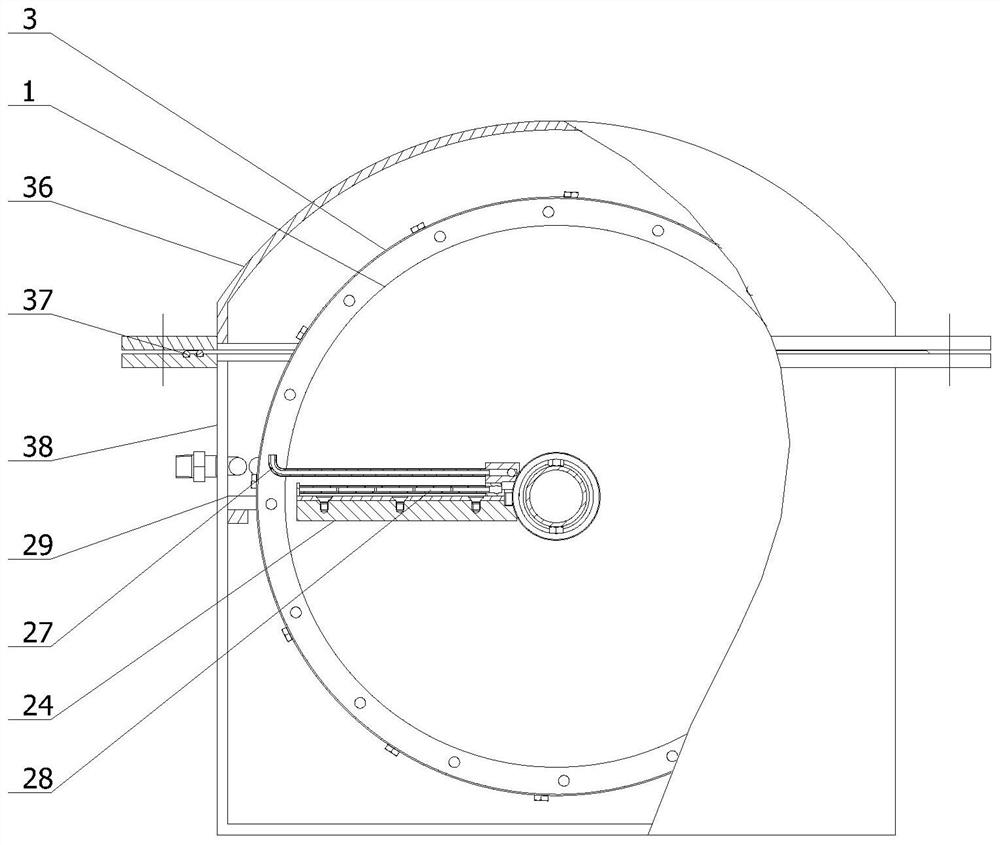 A rotary scraping film distillation and desalination device