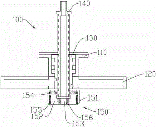 Water bottle connection device for bottom-mounted water dispenser and bottom-mounted water dispenser