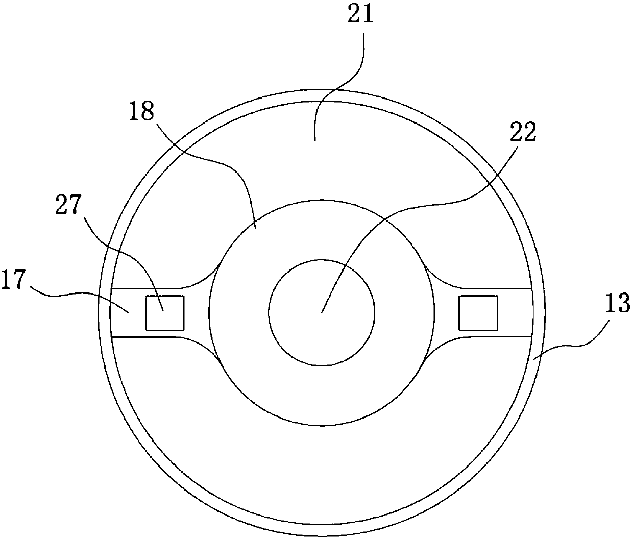 Plug-in double-sealing floor drain core