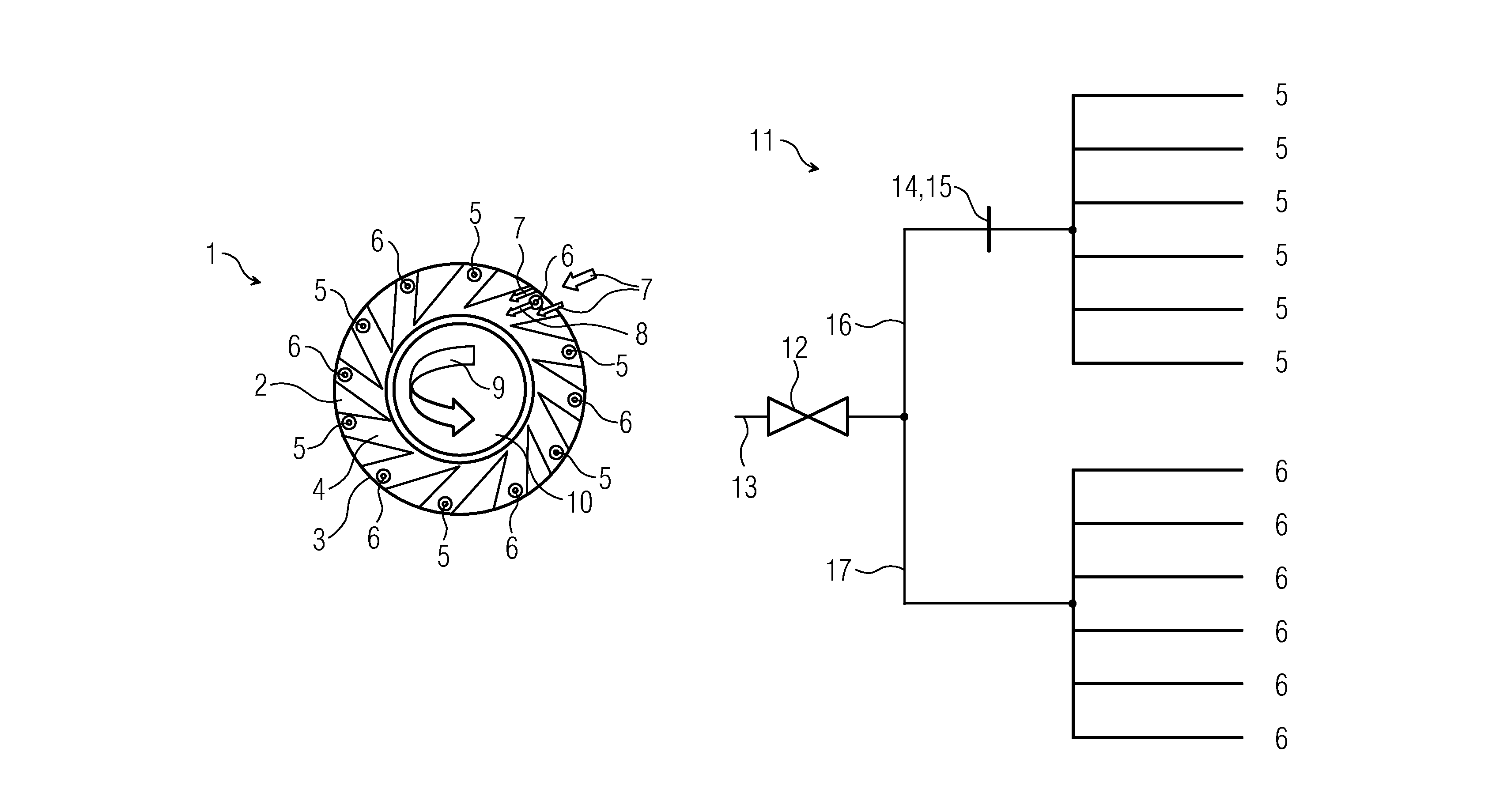 Burner fuel staging