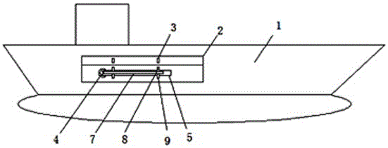 Waterborne fishing ship with mechanical arm