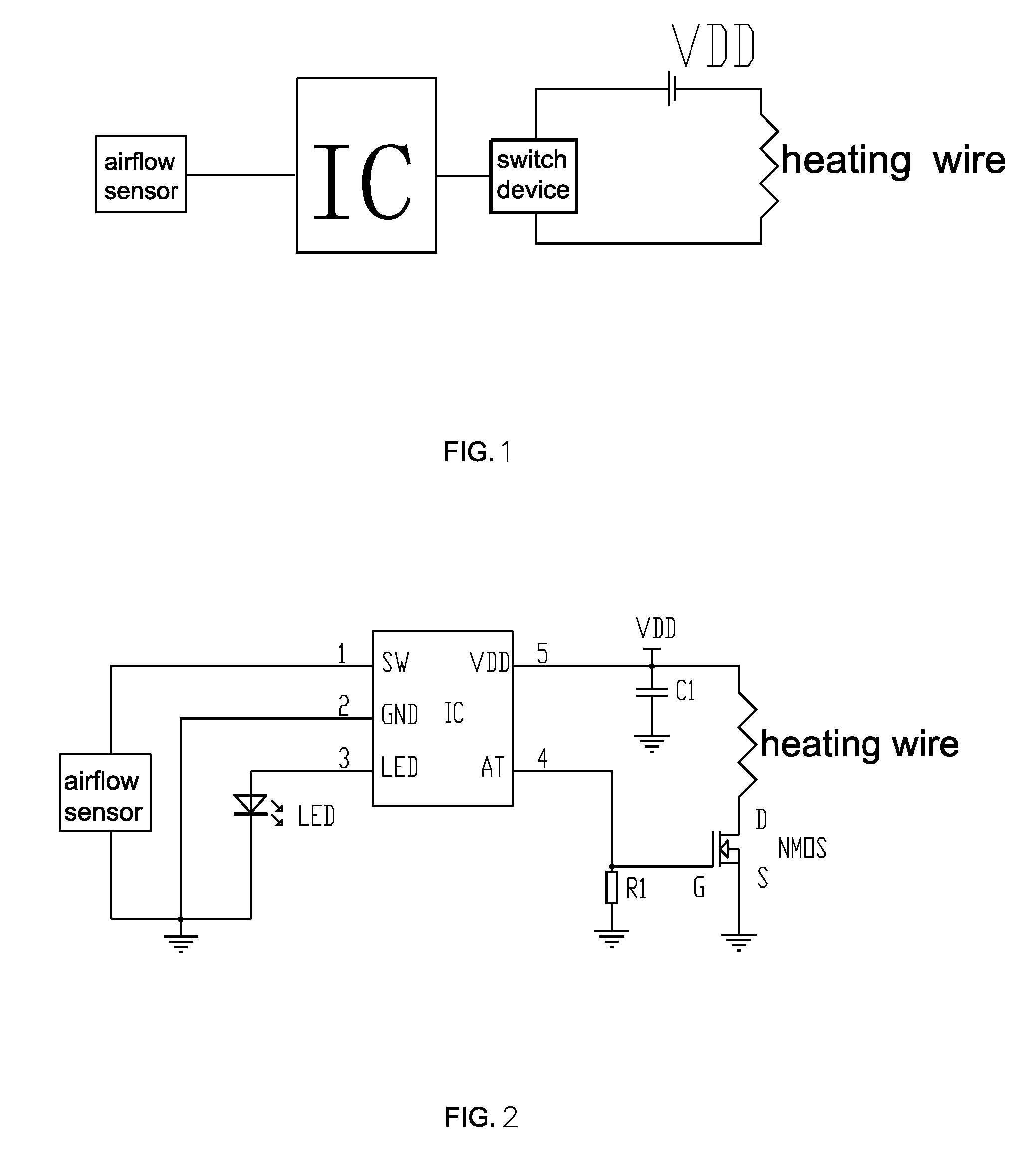 Electronic cigarette circuit