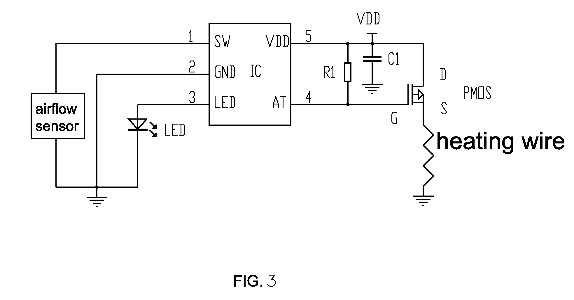 Electronic cigarette circuit