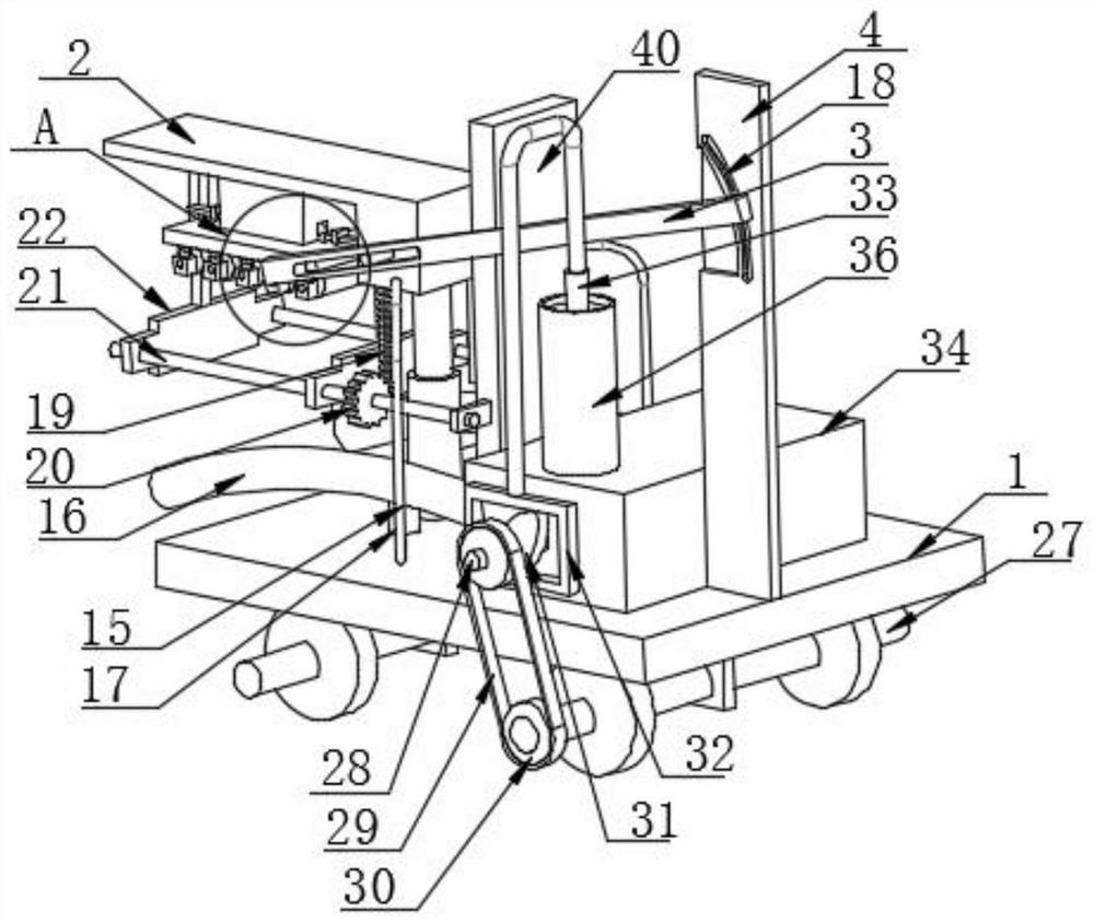 Auxiliary blade coating device for building construction interface agent