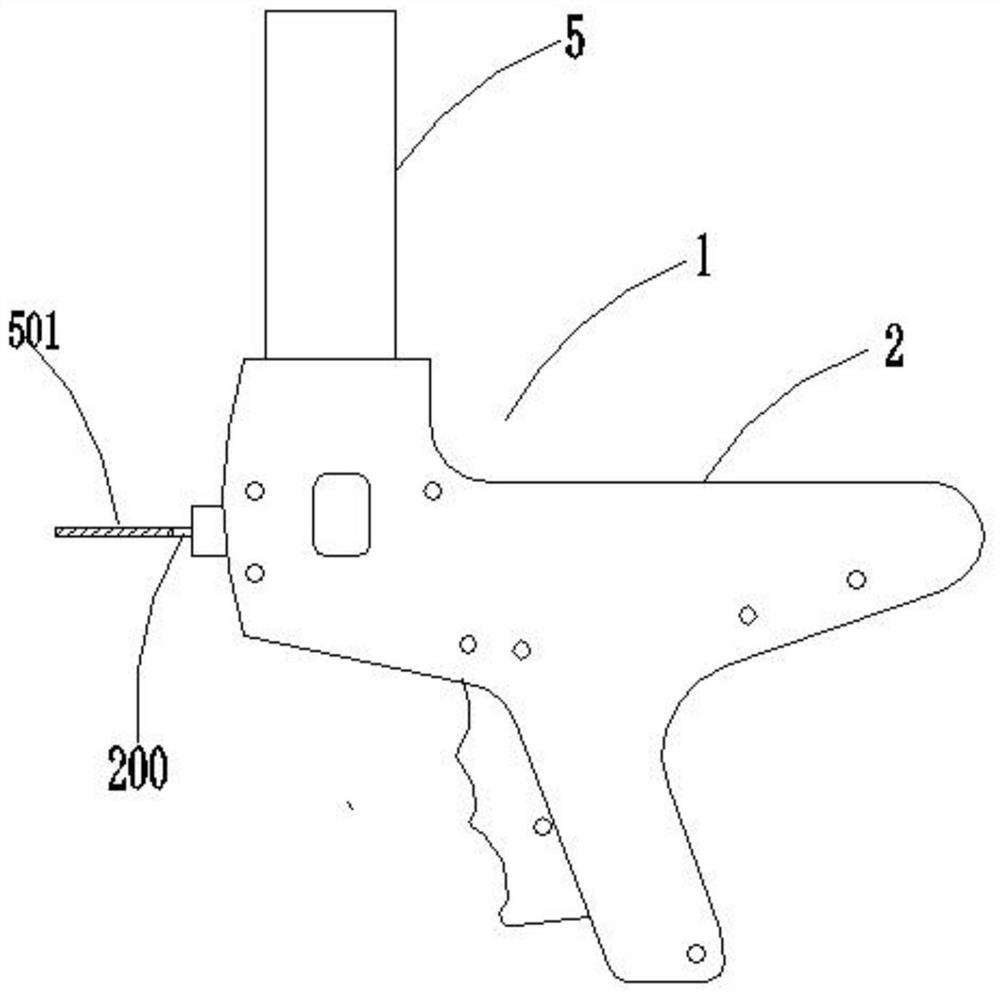 Magazine-type efficient injection gun