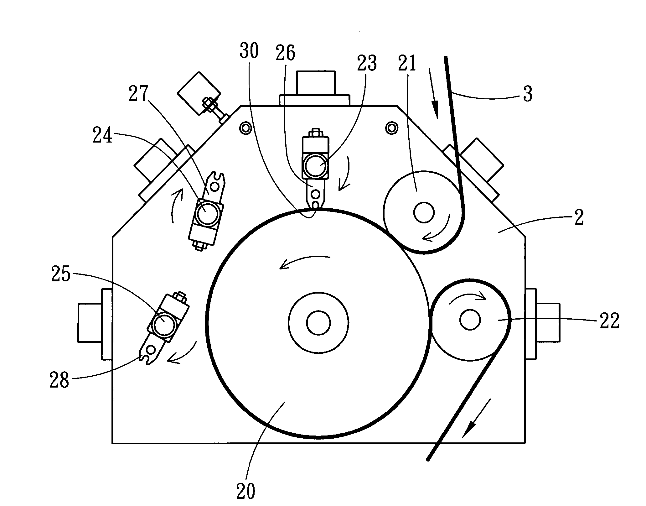 Plastic bag sealing device