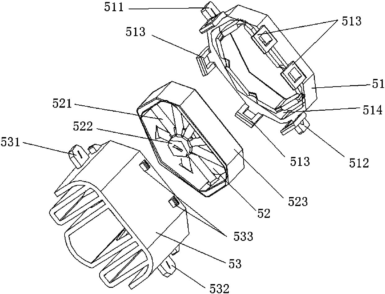 Washing machine vibration reducing assembly and washing machine