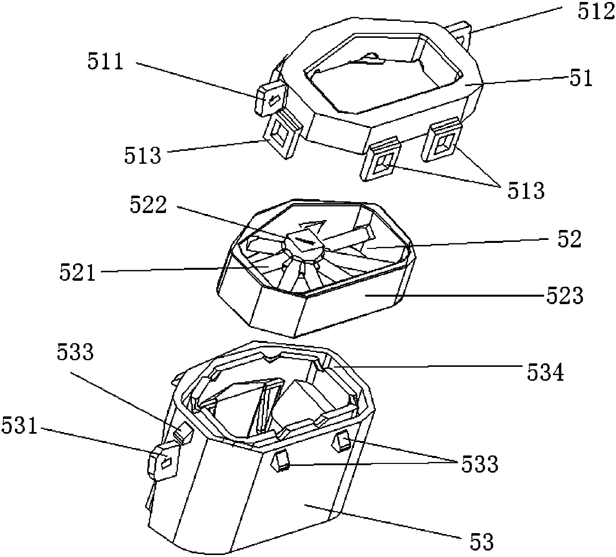 Washing machine vibration reducing assembly and washing machine