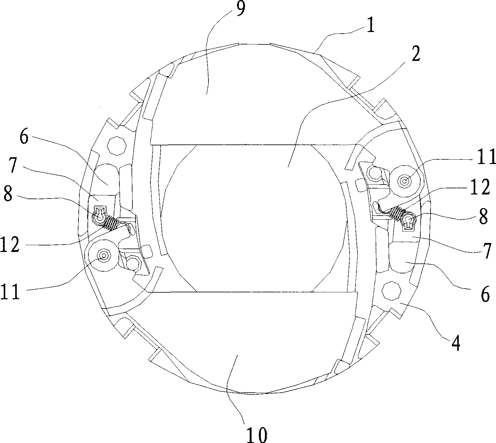 Dustproof cover structure for lens