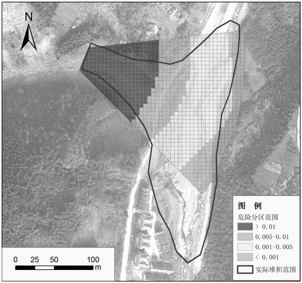 Plane meshing method and risk measurement method of debris flow accumulation fan