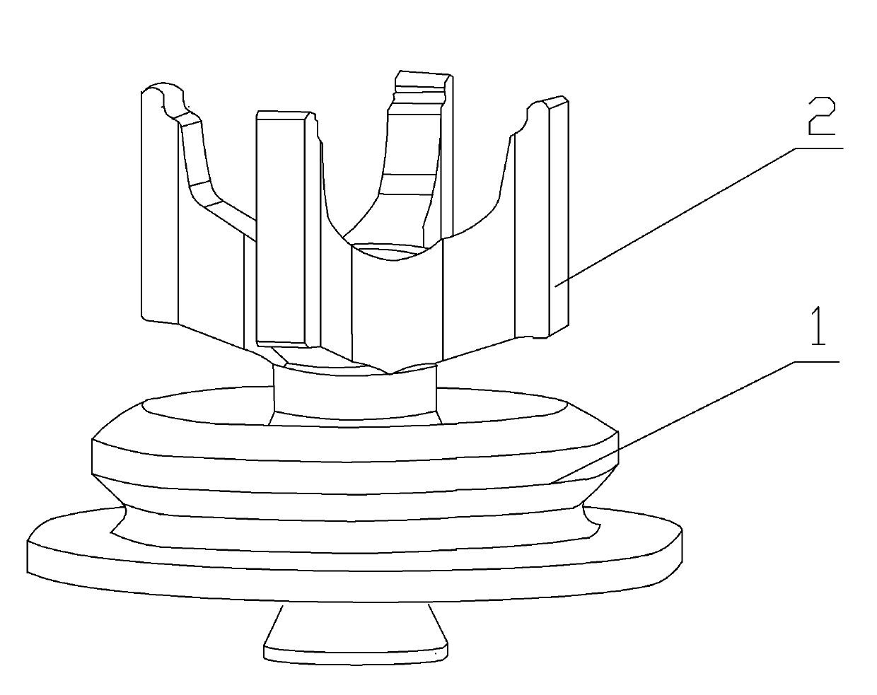 Whole forging process method of super-high pressure valve body