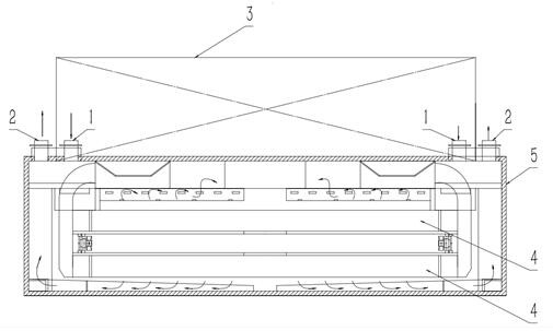 Production line of polaroid release film base film and preparation method of production line