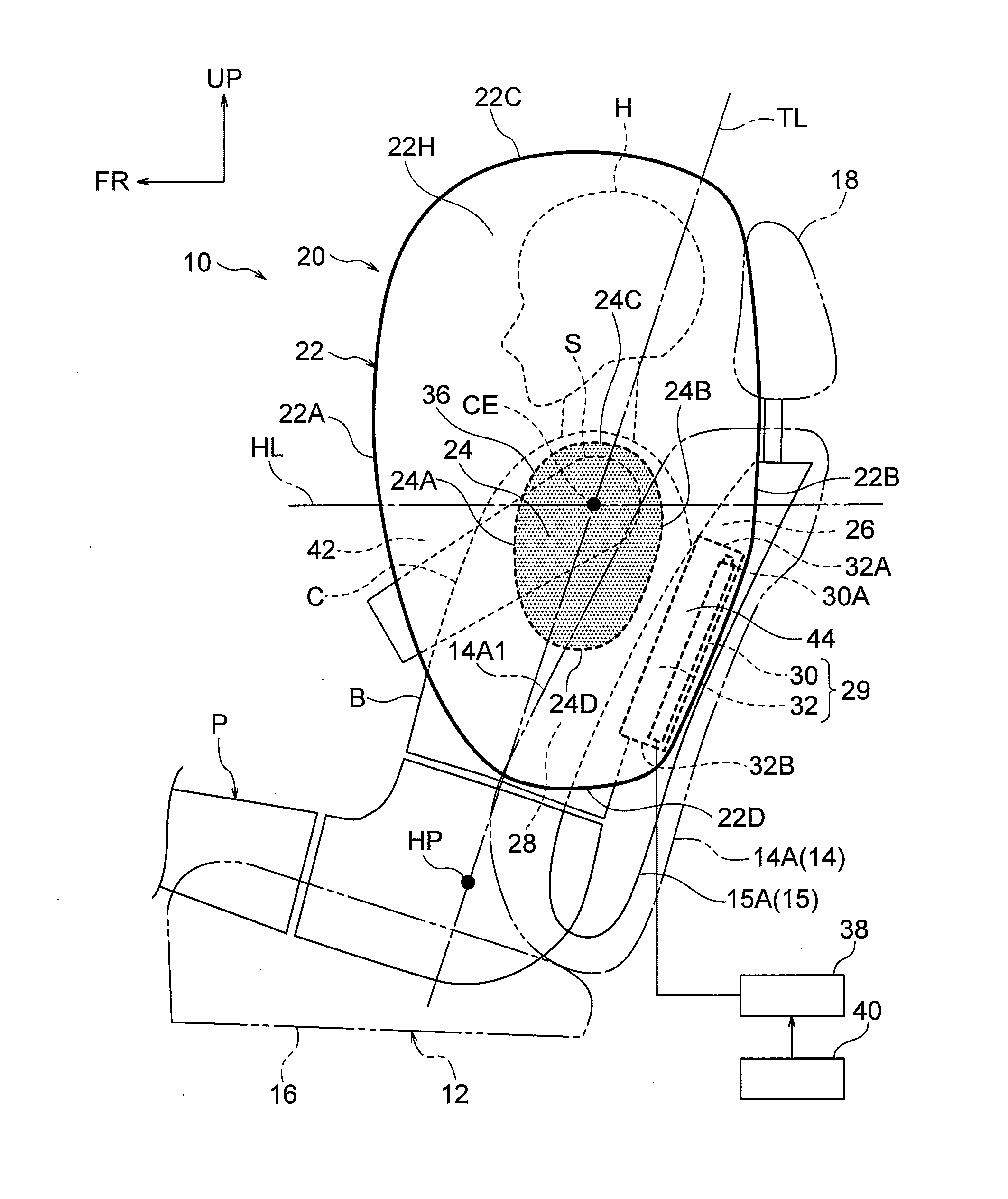 Vehicle far side airbag device