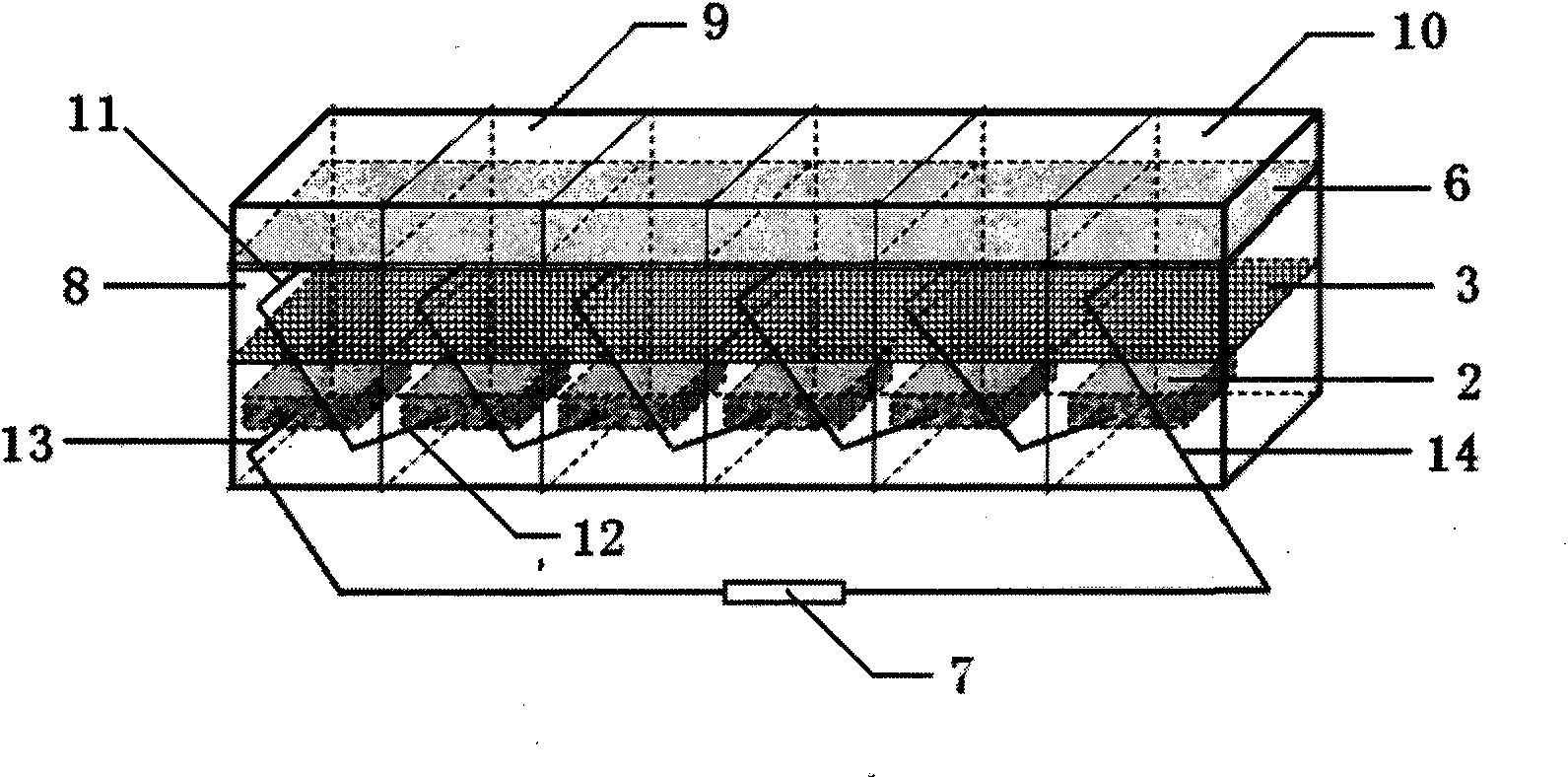 Microbiological cell device and municipal sludge disposal method