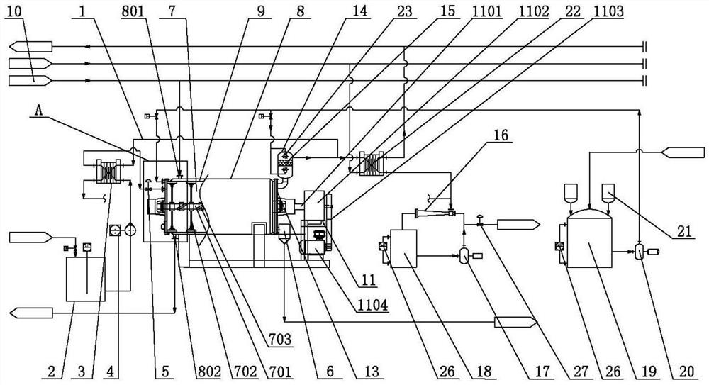 Automatic-cleaned high-concentration waste liquor drying device and use method therefor