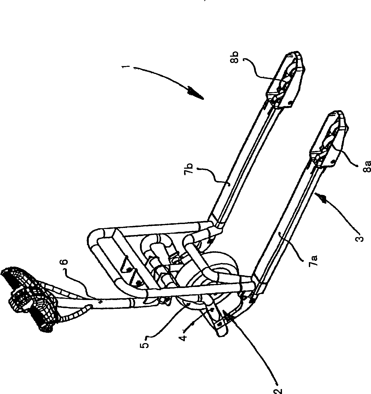 Ground conveying machinery operated by rudder stock