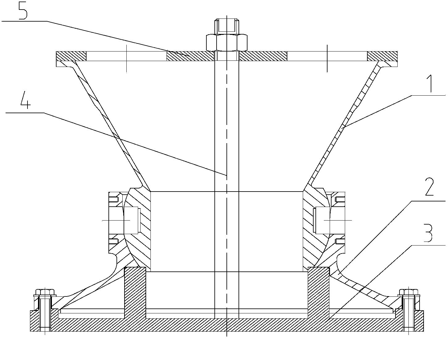 Method for producing bearing ball socket swinging spray pipe