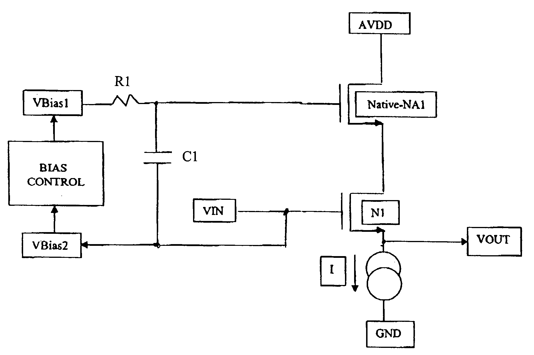 NMOS composite device Vds bootstrappers