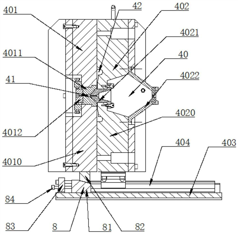 Reinforcing band production line, band manufacturing mold and reinforcing band production process