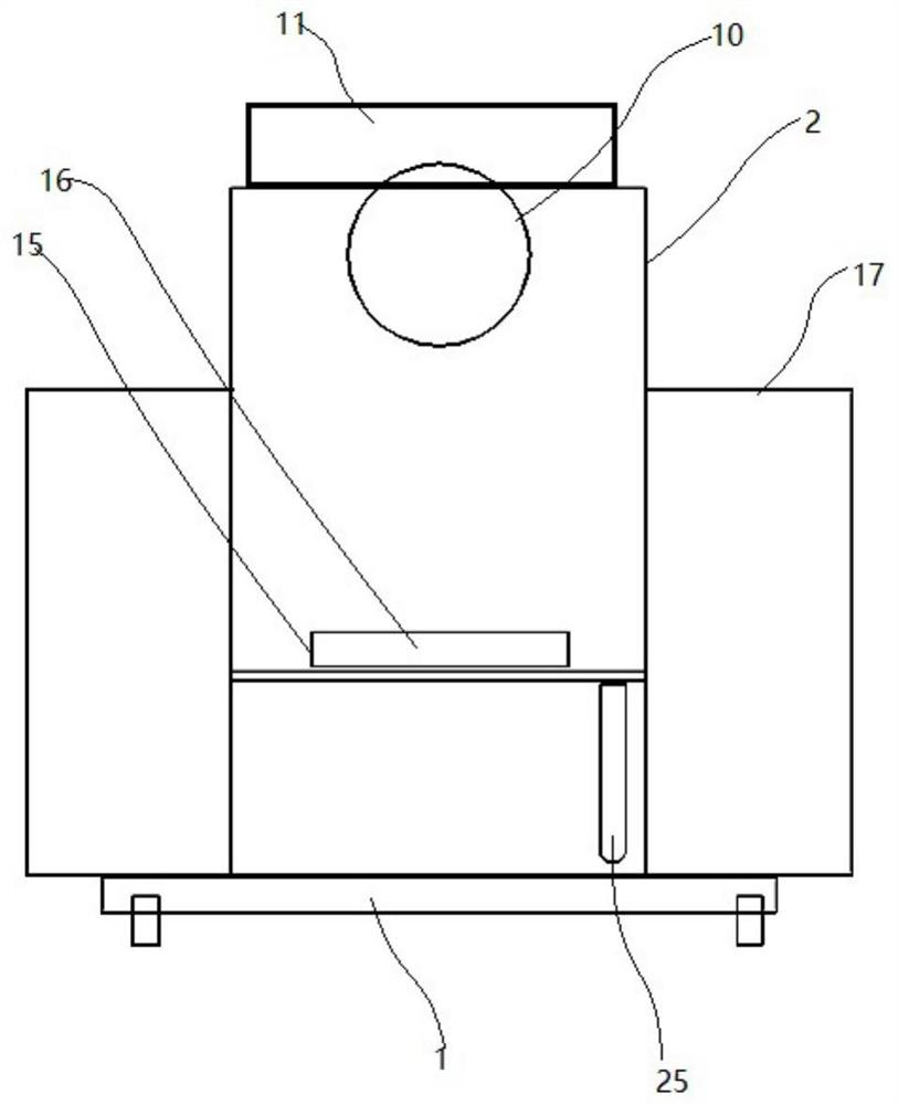 A dust removal device for building construction protection