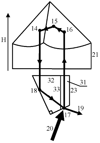 One-way traveling wave annular cavity single-frequency quasi-three-level solid laser