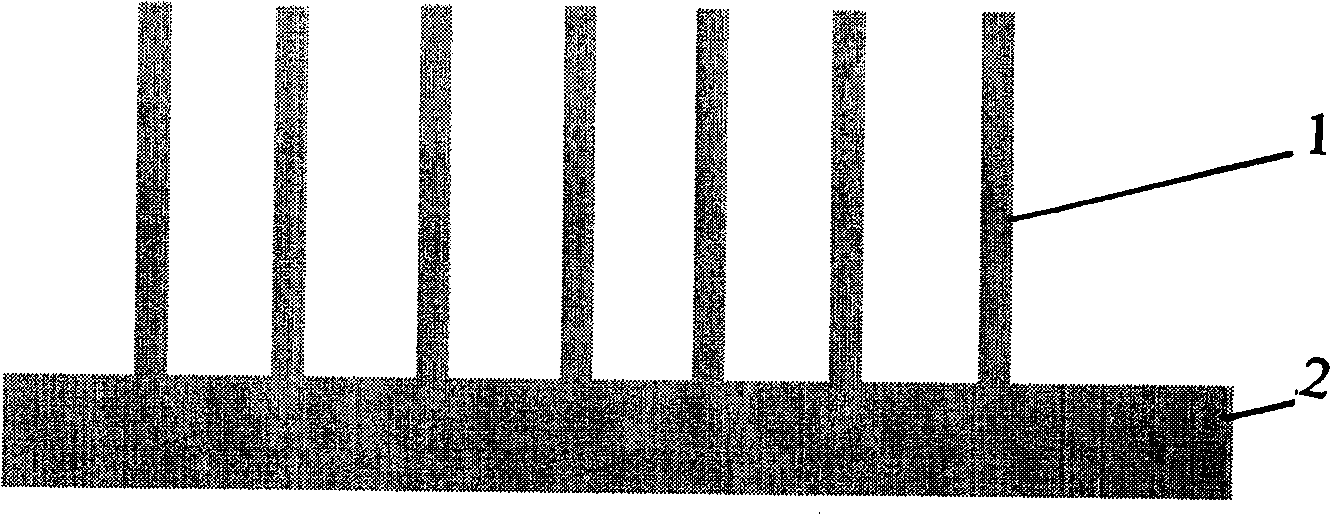 Germanium nanopoint/silicon nanowire array structure thin film and preparation thereof