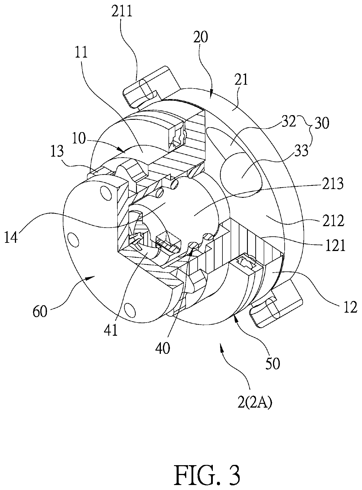 Mechanical disc brake structure