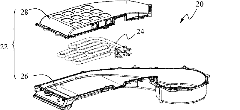 Air heating tunnel and fabric drying apparatus incorporating the same