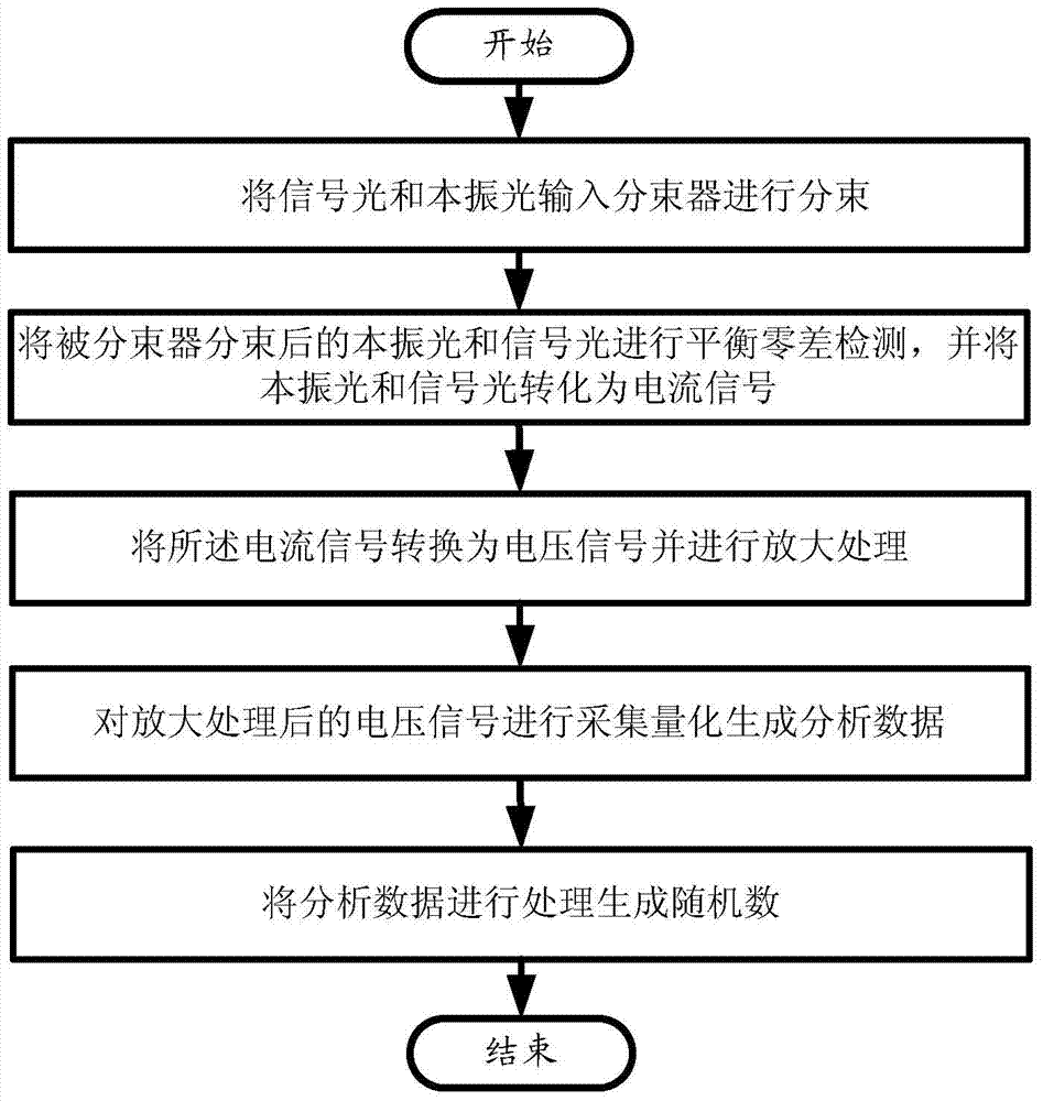 Quantum random number generator based on amplified vacuum state