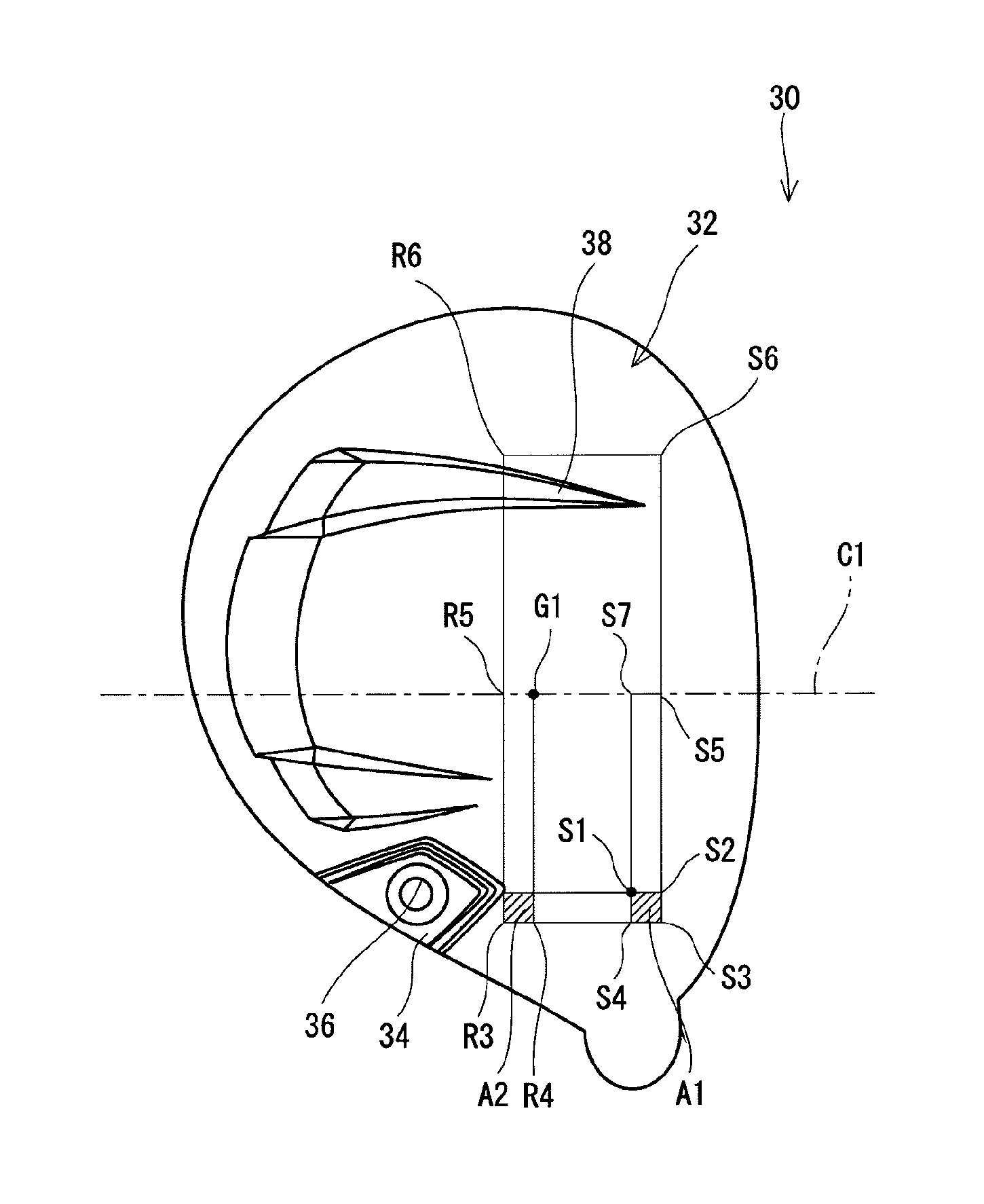 Golf club head and golf club