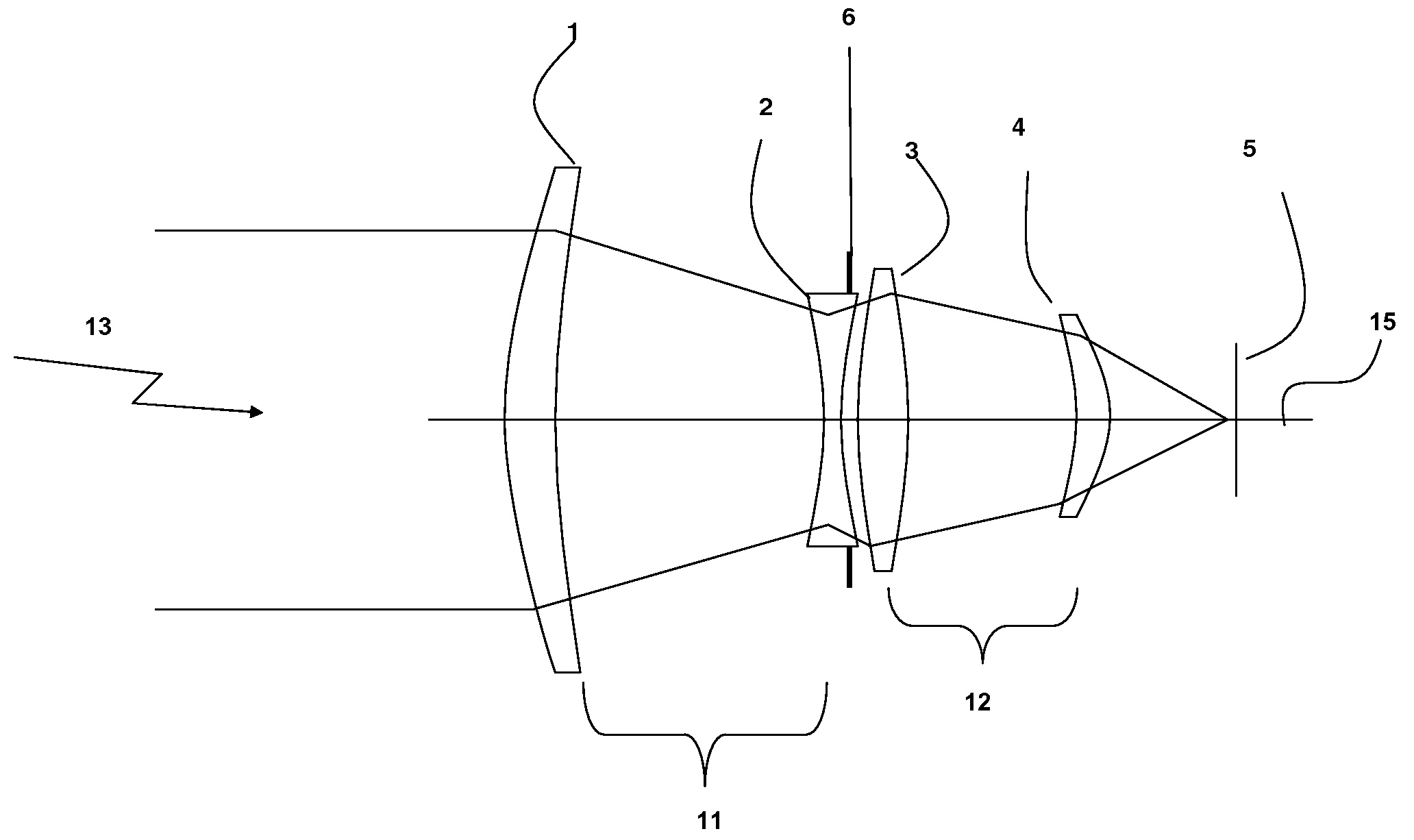 Short infrared zoom lens system