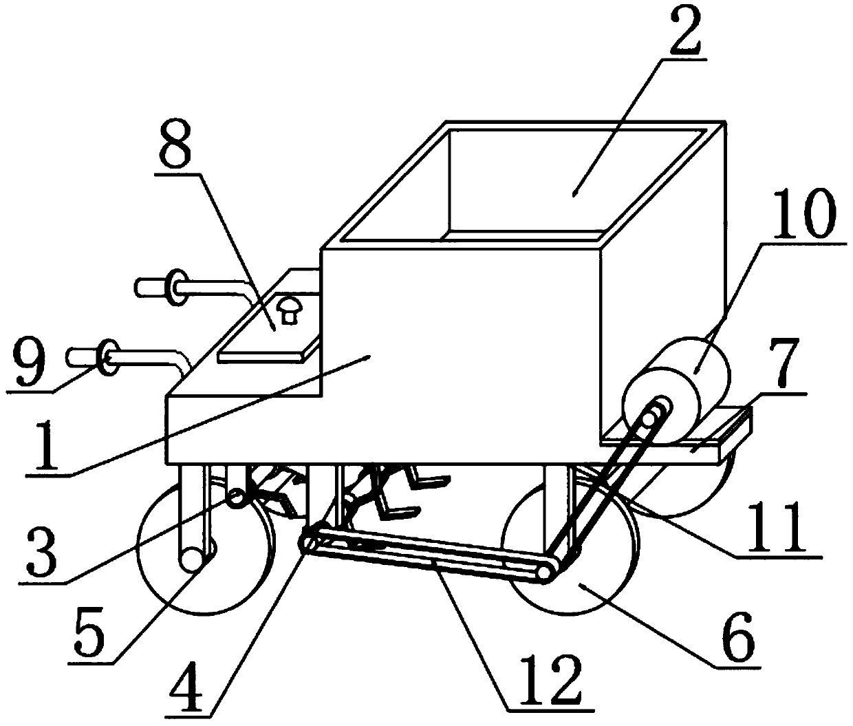 Imitated harrow single-rotor mulching film cleaning device