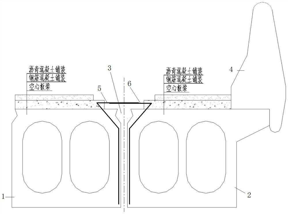 Replacing and connecting structure of integral anti-collision wall with sideboard on elevated road and construction method of replacing and connecting structure