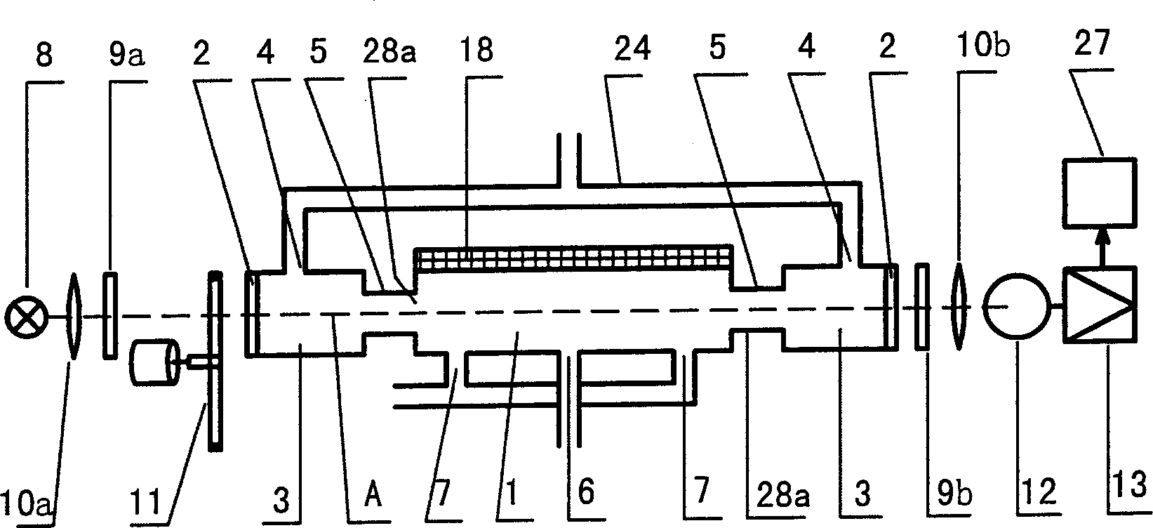 Fluid photoelectric dynamic detecting apparatus and application in viral infection test