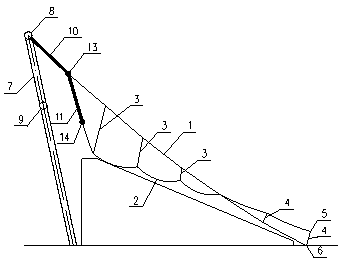 Non-bracket cable truss construction method for lifting entire body by obliquely drawing fixed jack