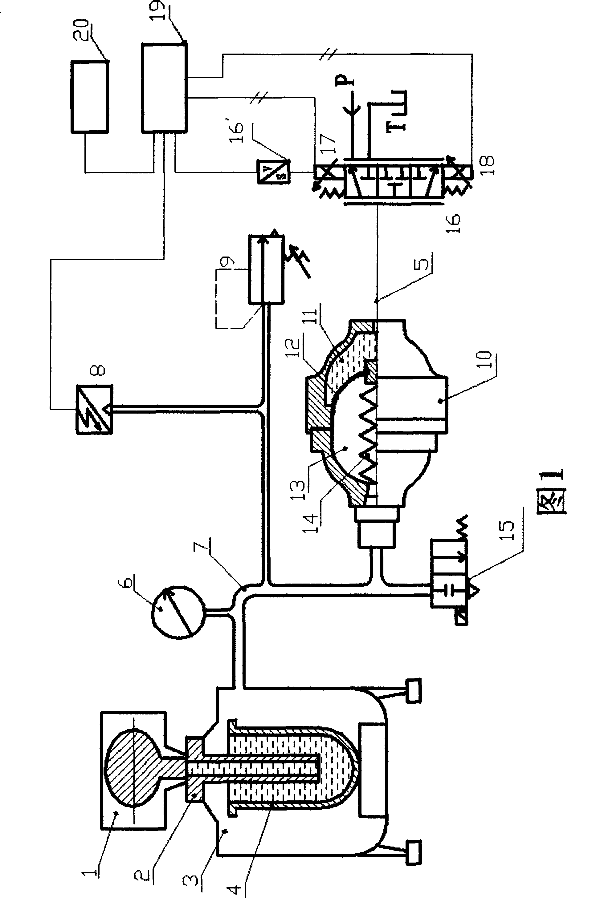 Hydraulic-control mold filling device of low-pressure casting lift tube