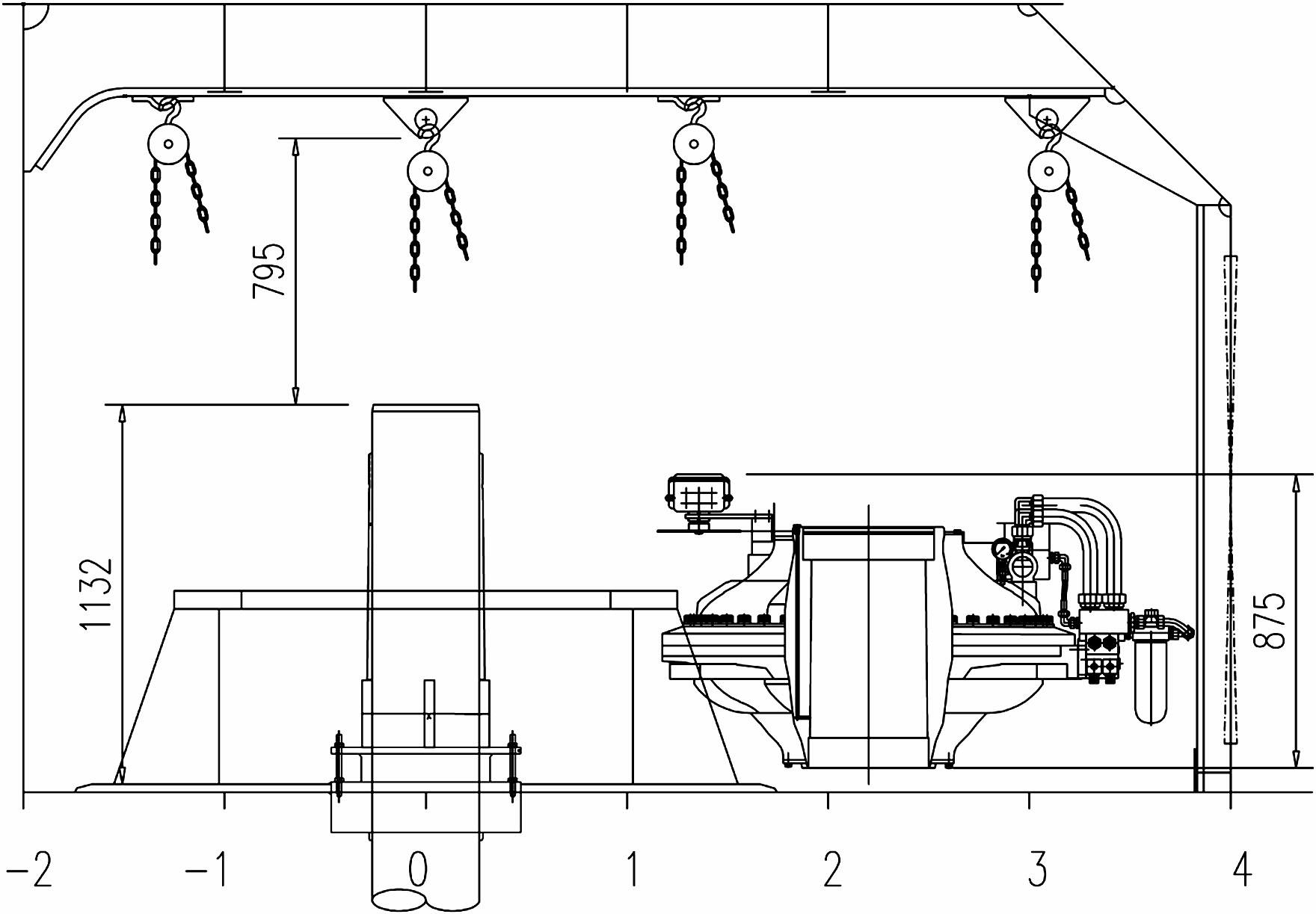 Method for installing rotary vane type steering engine