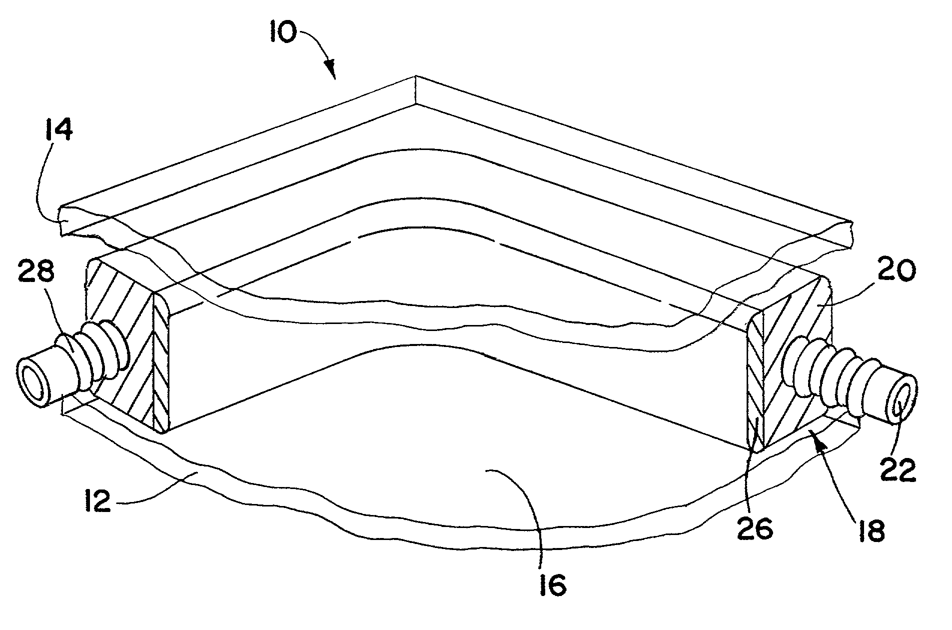 Ribbed tube continuous flexible spacer assembly