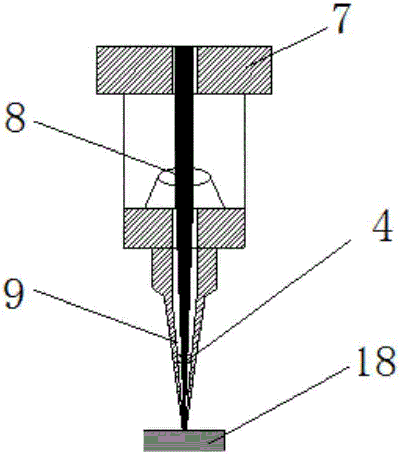 Method and device for coaxial combined machining with tubular electrode discharging and laser irradiation