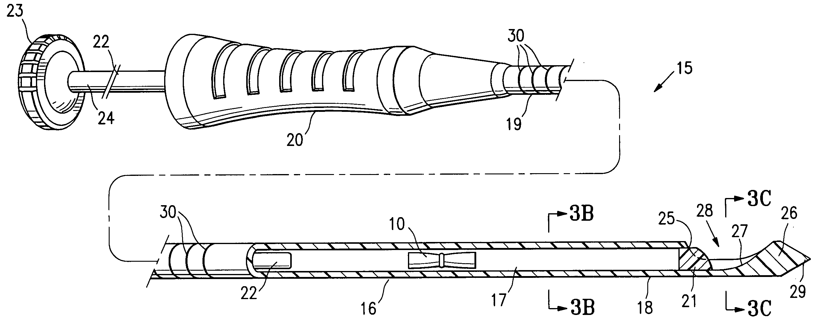 Fibrous marker formed of synthetic polymer strands