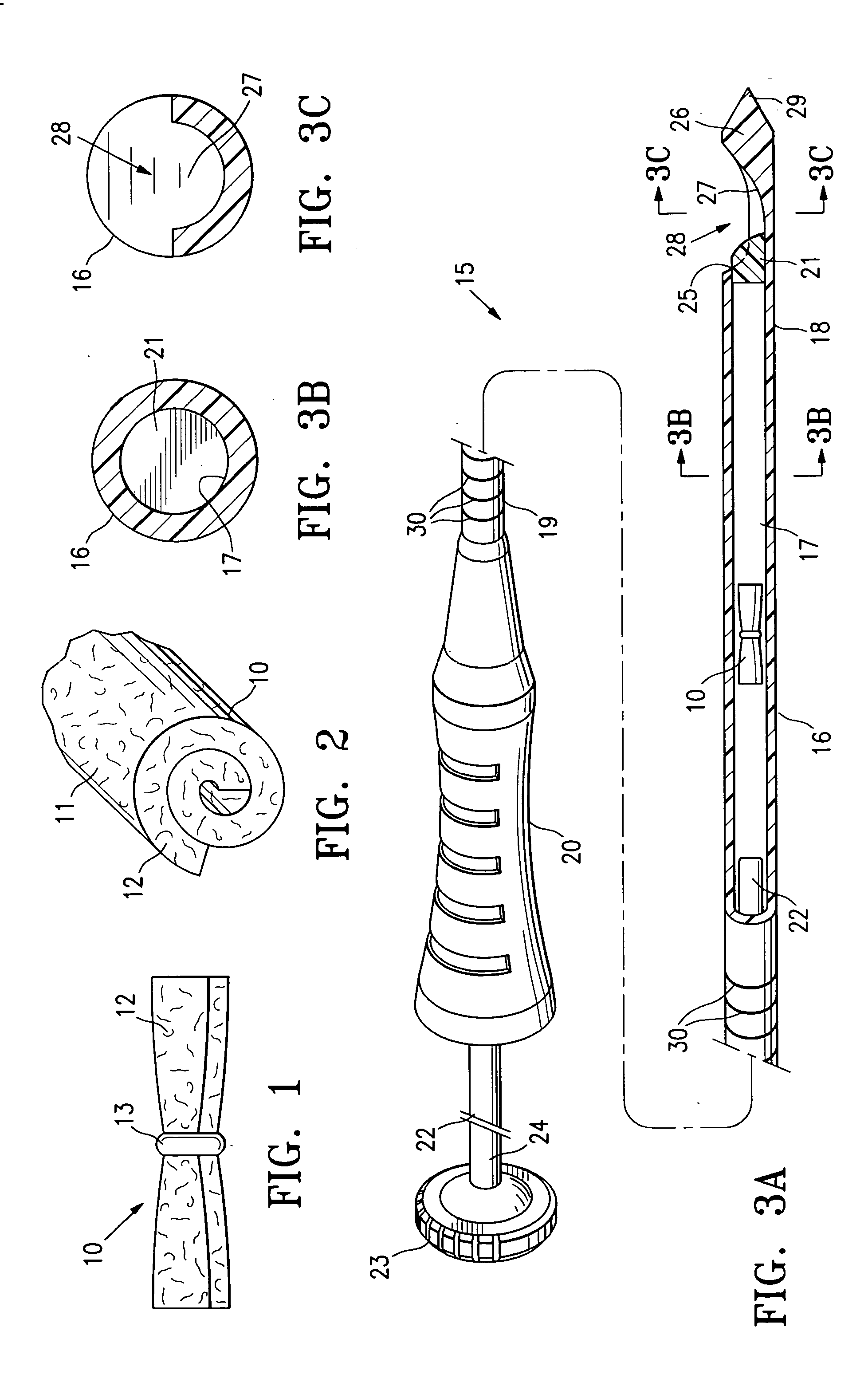 Fibrous marker formed of synthetic polymer strands