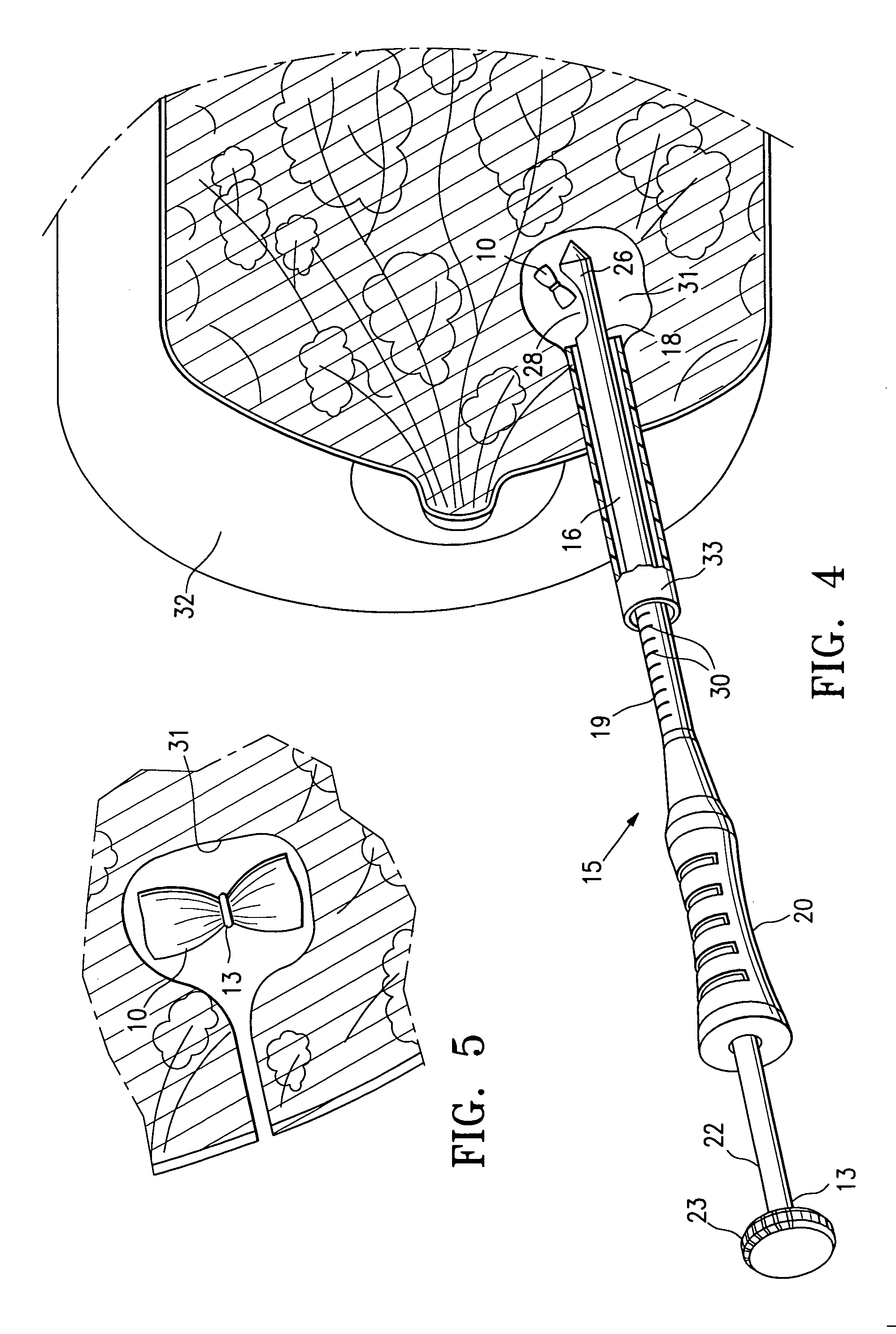 Fibrous marker formed of synthetic polymer strands